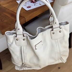 Kate Spade Cream Leather Tote
